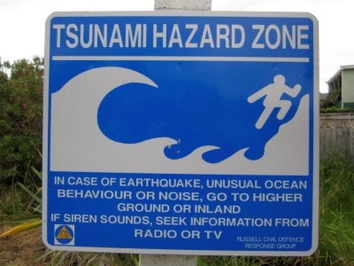 Warnung vor Tsunamis