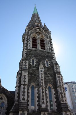 Turm der Kathedrale von Christchurch
