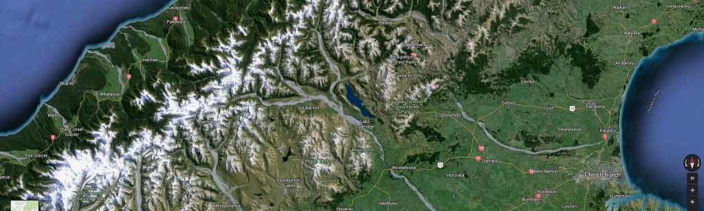 Lake Coleridge auf Google Maps