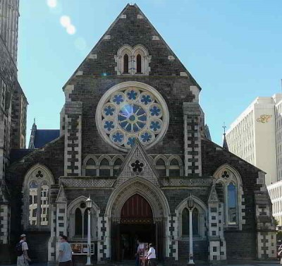 Portal der Kathedrale von Christchurch