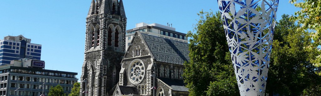 die alte Kathedrale von Christchurch Neuseeland