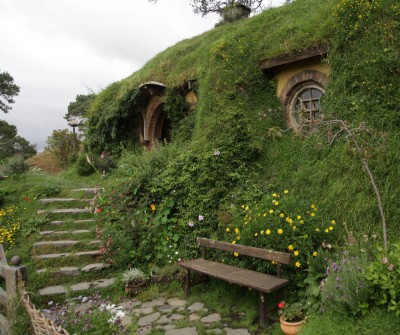 Die Hobbit-Höhle von Bilbo Beutlin in Hobbingen