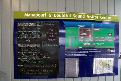 Manapouri und Doubtful Sound Visitor Centre